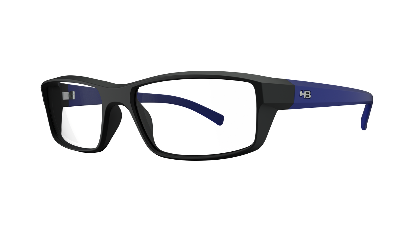 Óculos de Grau HB Polytech M 93055 Black/ Matte Blue - Lente 5,4 Cm - Loja HB