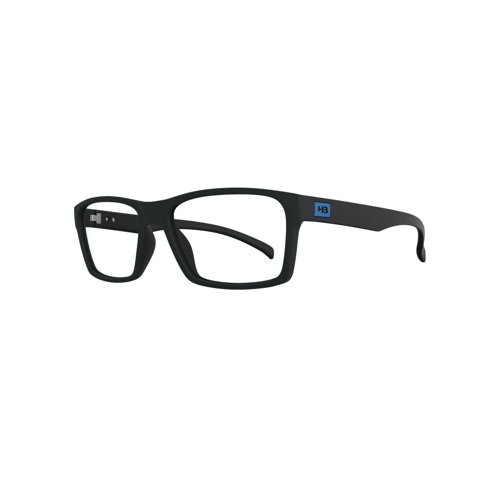 Óculos de Grau HB Polytech 93130 Matte Black D. Light Blue - Lente 5,3 Cm - Loja HB