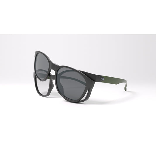 Armação de Grau HB Switch 0448 Matte Black Green/ Polarized Gray Lente 5,0 cm - Loja HB