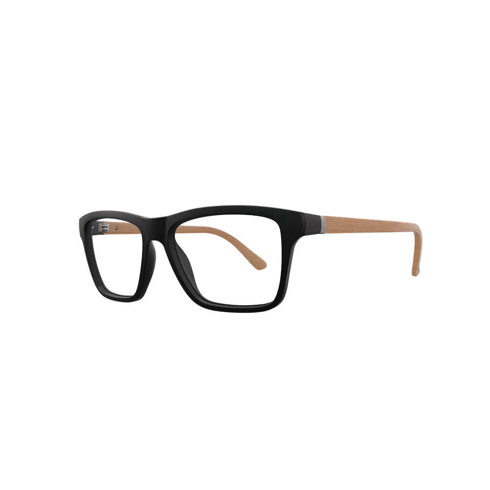 HB Polytech 0457 M Black/ Dark Wood - Grau - TAM 53 mm