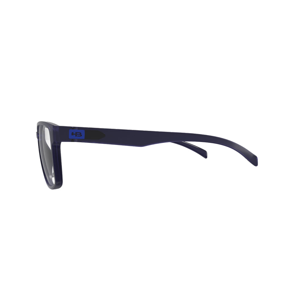 Óculos de Grau HB 0490 Retangular Matte Night Blue - Grau - TAM 55 mm - Loja HB
