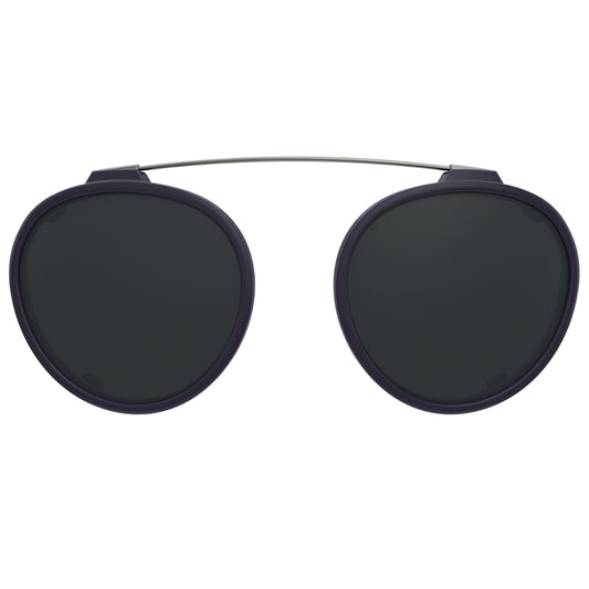 Clip On para Óculos de Grau HB Switch 0420 Matte Navy Polarized Gray