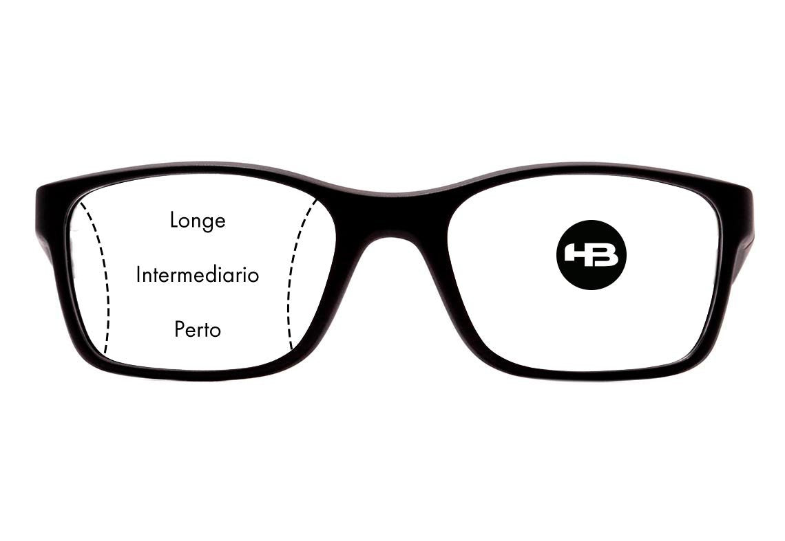 Lente Multifocal HB Vision Custom ID 1.59 Policarbonato com Antirreflexo SHA