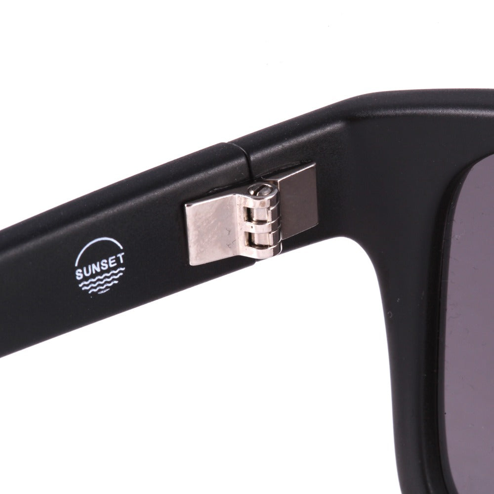 Óculos de Sol HB Sunset Matte Black D Nickel/ Gray - Loja HB
