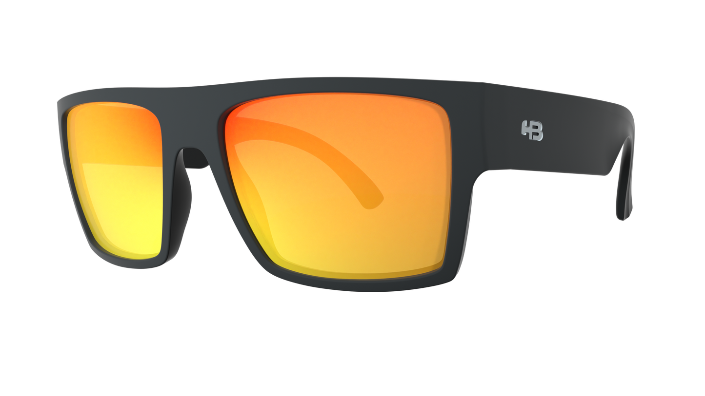 Óculos de Sol HB Loud - Matte Black/ Red Chrome - Loja HB