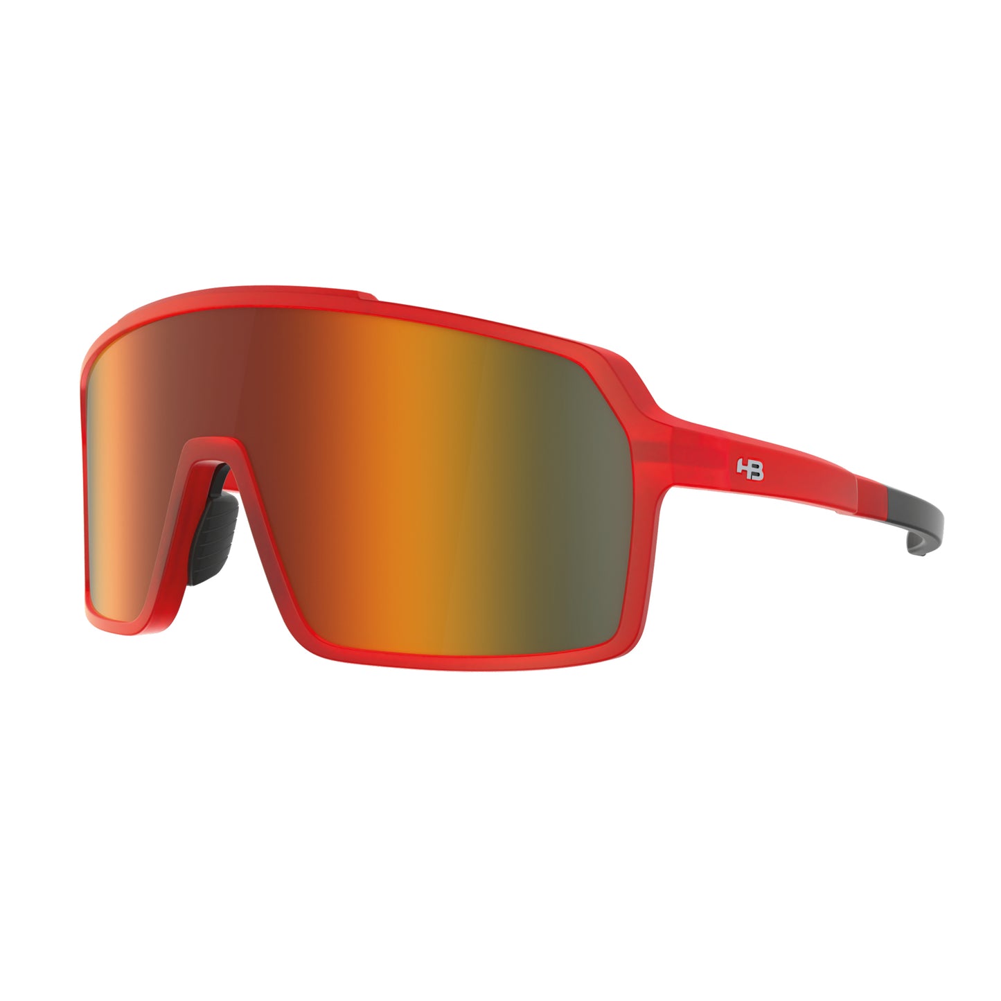 Óculos de Sol HB Grinder Matte Dark Red/ Orange Espelhado - Loja HB