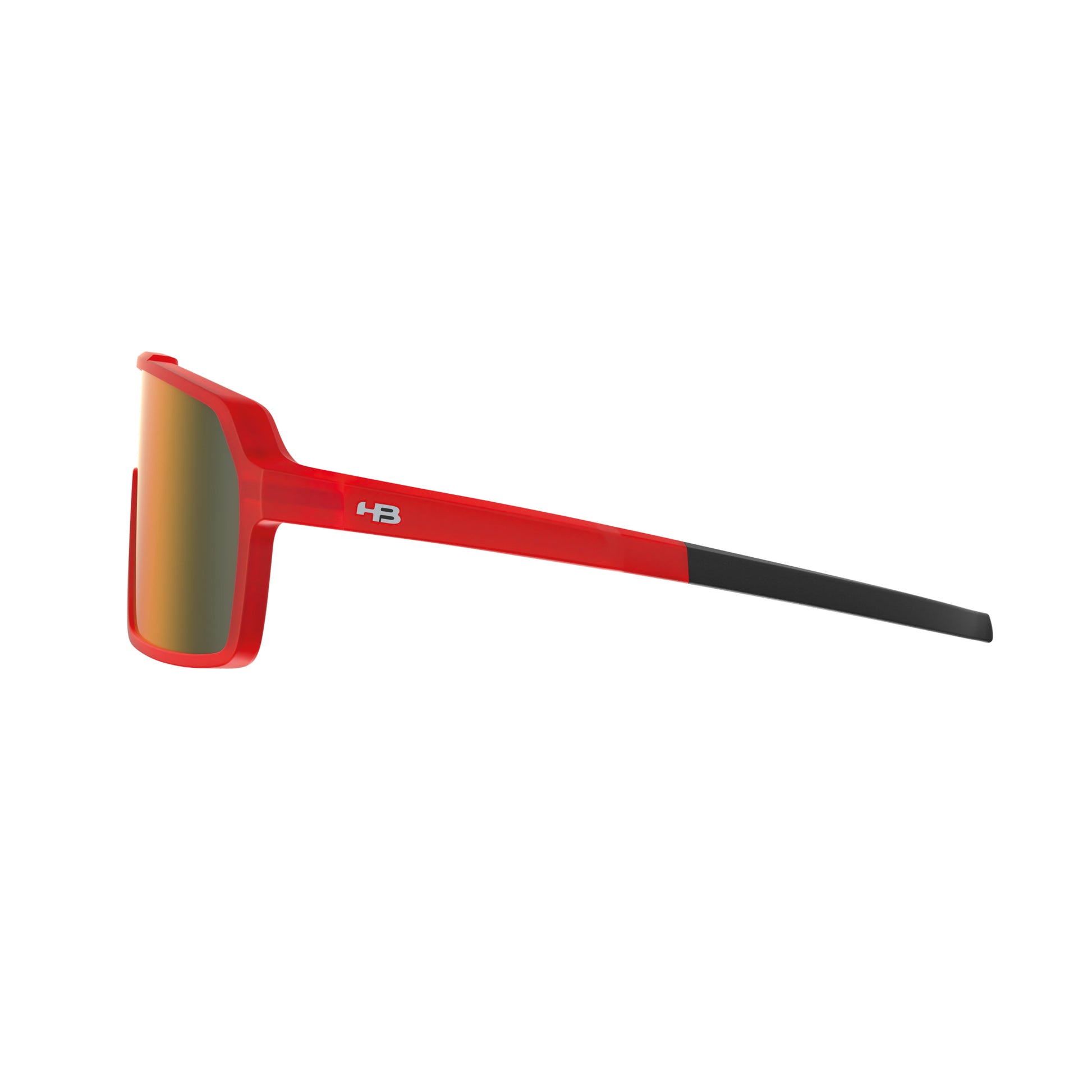 Óculos de Sol HB Grinder Matte Dark Red/ Orange Espelhado - Loja HB