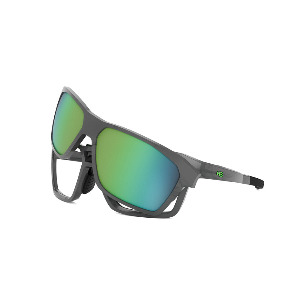 Óculos de Grau HB Presto Clip On Graphene/ Green/ Green Chrome - Lente 5,5 cm - Loja HB