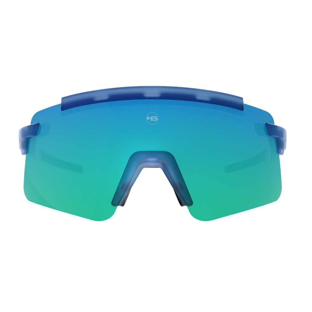 Óculos de Sol HB Apex Wavy Matte Blue/ Green Chrome - Loja HB