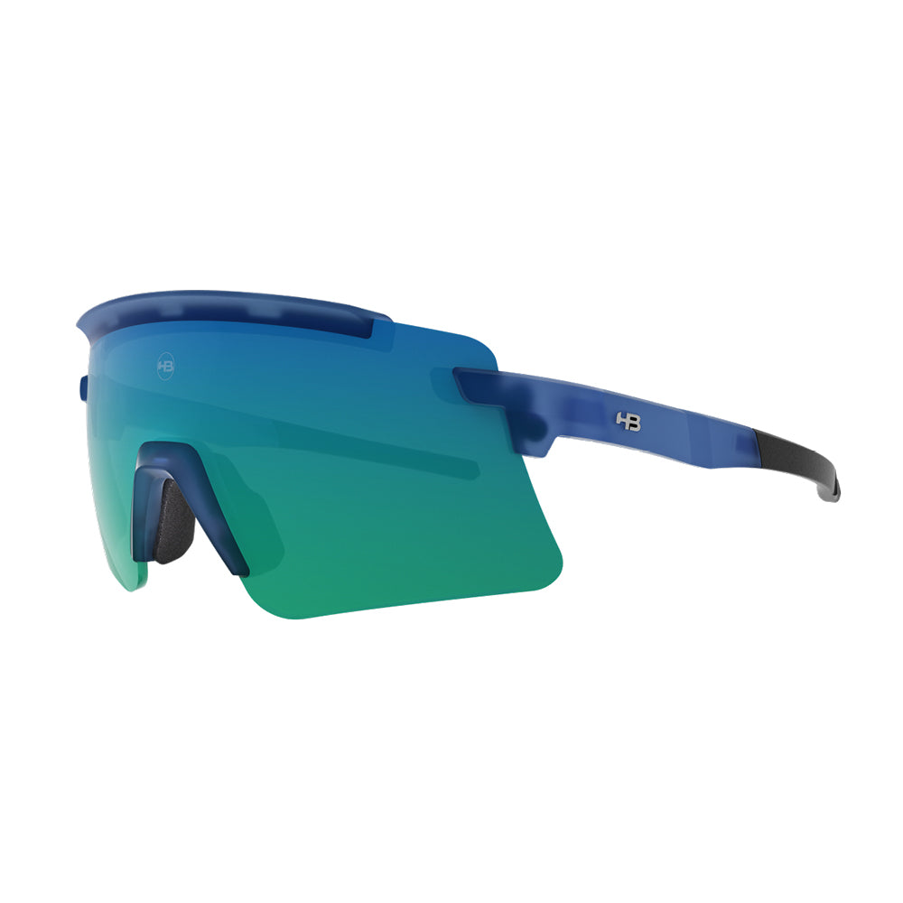 Óculos de Sol HB Apex Wavy Matte Blue/ Green Chrome - Loja HB