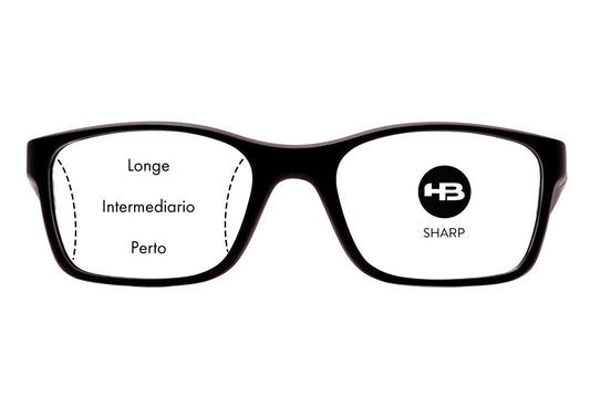 Lente Multifocal HB Vision Sharp Policarbonato 1.59 com Antirreflexo SHA - Loja HB